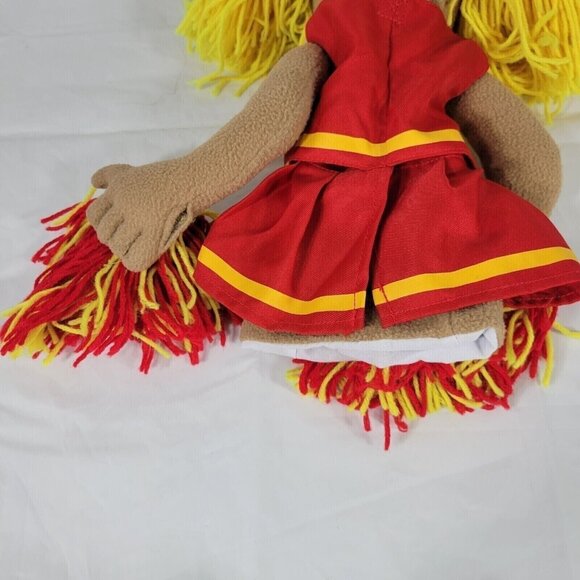 Melissa and Doug Pompomovich Cheerleader Hand Puppet Yellow Hair Blue Eye - Picture 8 of 11